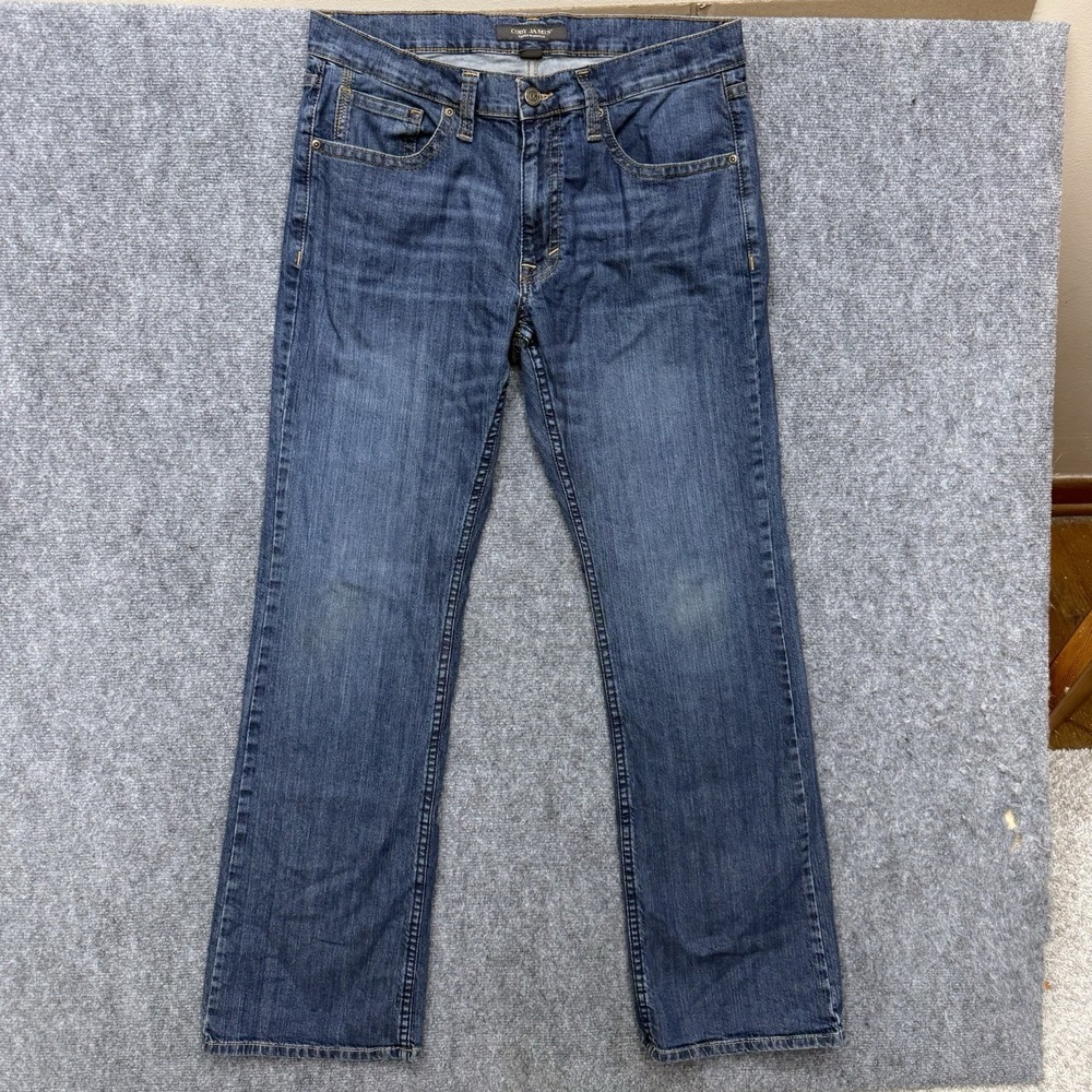 Cody James Relaxed Boot Cut Duke distressed jeans men's size 36 36x34 (READ)